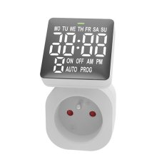 Digitálny časový spínač, LCD displej, 8 režimov