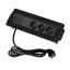 Výklopná zásuvka FLIX BOX,  3x 230 V,  1x USB-A + 1x USB-C, kabel 1,5m, černá