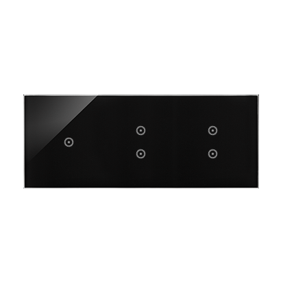 Moduly dotykového panela Simon 3 1 dotykové pole, 2 vertikálne dotykové polia, láva/antracit