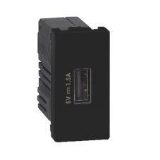 USB nabíječka K45 USB 2.0 - A 5V DC 1,5A 45×22,5mm grafit