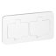 Hermetická zásuvka obdélníková, 2x 230V, IP55, pod omítku, barva bílá