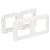Třmen s rámečkem K45 2×K45 čistě bílá