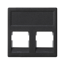 Kryt datové zásuvky K45 3M Volition OCK dvojitá bez krytu plochá 45×45mm grafitově-šedá