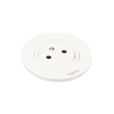Zapuštěná zásuvka INCARA Disq 60, 1x 250V Surface, kabel 2m, barva bílá