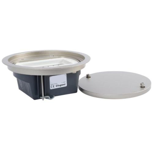 Podlahový box 2x 230V s odnímatelným nerezovým víkem, IP66, nosnost 1000 kg,  instalace do lité podlahy