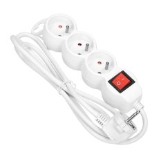 Prodlužovací kabel s vypínačem, 3x zásuvka, kabel 1.5m