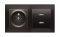 Zásuvka 1x250V/16A Simon 54 s dvojitou USB nabíječkou v antracitové barvě pro instalaci pod omítku
