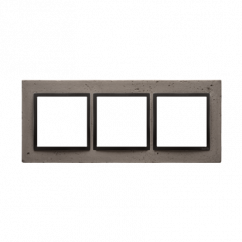 Simon Betónový rám 3-násobný tmavý betón/antracit