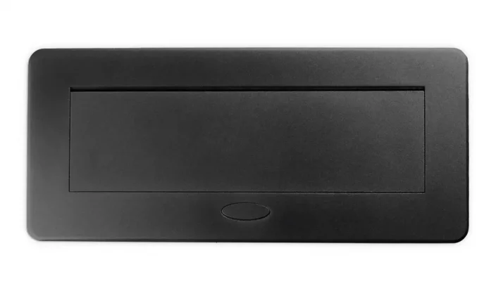 Výklopná zásuvka 2x 230V + 2x USB A + C nabíjačka 5V / 2.1A, kábel 1.5m, farba čierna