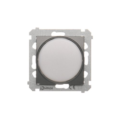 LED signalizátor - bílé světlo antracit, metalizovaná