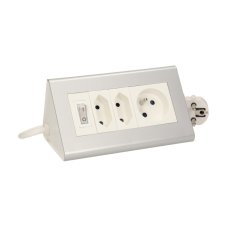 Stolní blok 3x 230V, podsvícený vypínač, kabel 1.5m