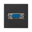 Kryt K45 VGA (D-SUB 15) 45×45mm grafitově-šedá
