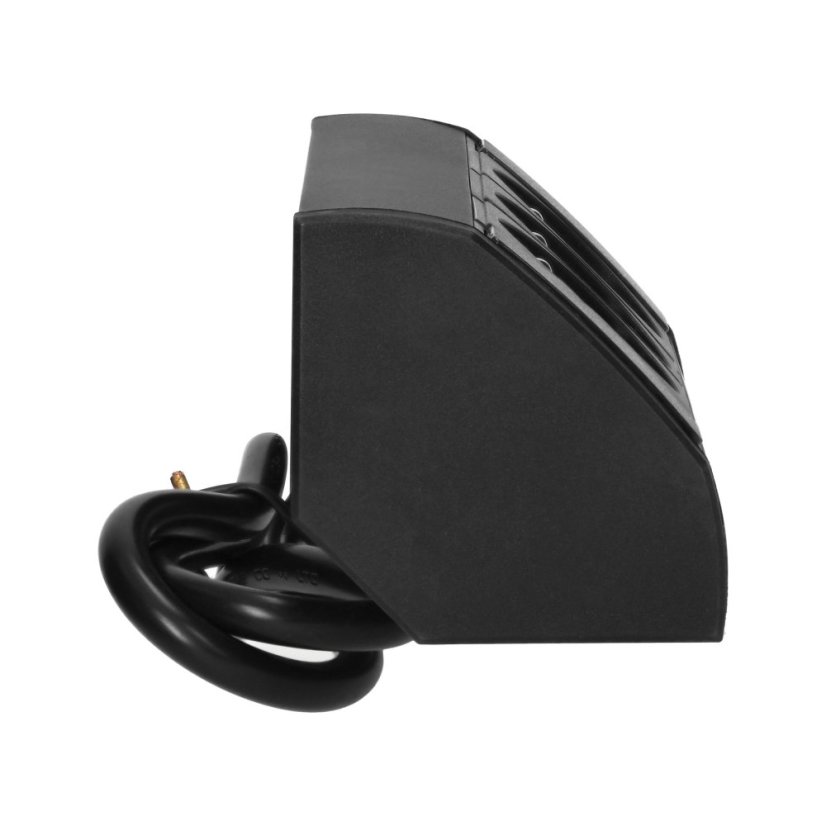 Rohový blok se 3 zásuvkami 230V, kabel 0,6m bez koncovky, barva černá
