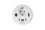 Vestavná zásuvka Rondo, 1x 230V (schuko), 1x USB-A + 2x USB-C nabíječka, 1x RJ45, 1x HDMI, kabel 1.5m, barva bílá