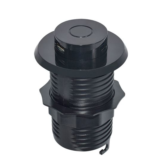 Výsuvná nabíječka USB A+C 24W PD, barva černá