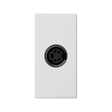 Kryt K45 S-VIDEO 45×22,5mm čistě bílá