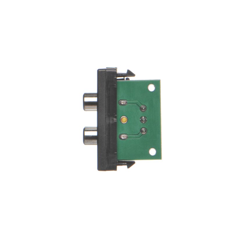 Kryt K45 2x RCA (CINCH) 45×22,5mm grafitově-šedá