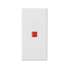 Kryt K45 s podsvietením farba: červená 45 × 22,5 mm čisto biela