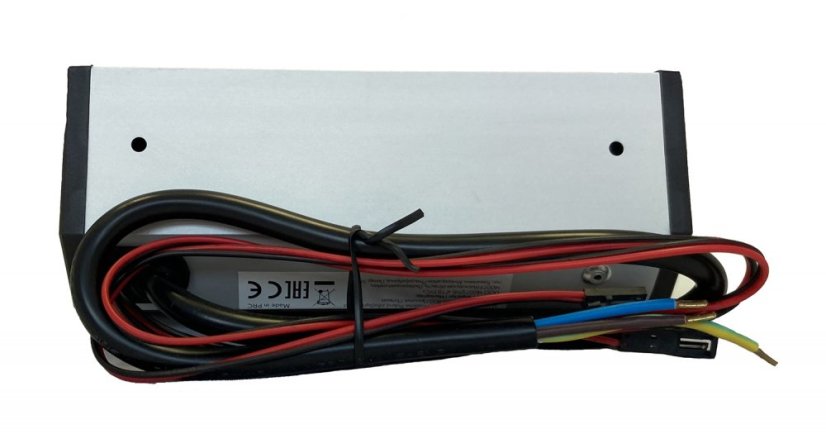 Zásuvka stolní rohová MINI s regulátorem CCT a uzemněnou zásuvkou 230V, kabel 20cm