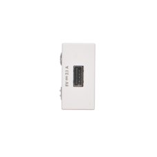 Simon USB nabíjačka K45 USB 2.0 - A 5V DC 2,1A 45×22,5 mm čisto biela