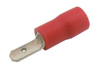 Konektor faston 2.8mm, vodič 0.5-1.5mm  červený
