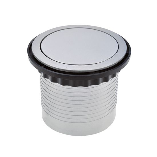 Výsuvný zásuvkový blok, 3x 230V, 2x nabíjacie USB, farba strieborná, kábel 1.5m