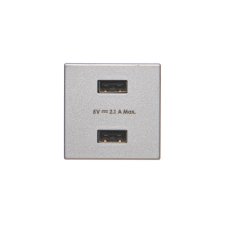 USB nabíjačka K45 USB 2.0 - A 5V DC 2,1A 45×45mm hliník