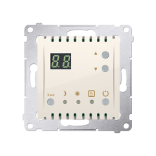 Digitální programovatelný termostat s vestavěným snímačem teploty krémová