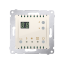Digitálny programovateľný termostat Simon so zabudovaným teplotným senzorom Cream