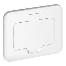 Hermeticky uzavíratelná obdélníková zásuvka 1x 230V, krytí IP55, barva bílá