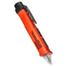 Indukčná skúšačka napätia s baterkou, 12-1000V AC/DC, oranžová