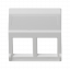 Podlahová zásuvka SF, 2x 250V / 16A, 2x USB nabíjačka, 2x RJ45, farba grafitovo-šedá, pre zvýšené podlahy