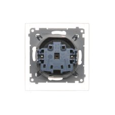 Zásuvka silová 1 násobná typ E (přístroj s krytem), se clonkami, IP44, s těsněním pro rámečky Premium, průhledné víčko, 16 A / 250 V~, šroubové svorky, Simon 54, barva antracitová metalizovaná