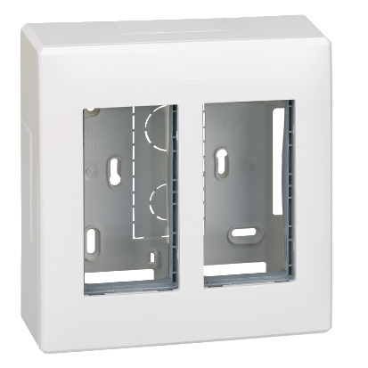 Nástěnný box S500, 1x dvojzásuvka 250V, 1x USB nabíječka A+C, 1x RJ45 cat. 6, barva bílá