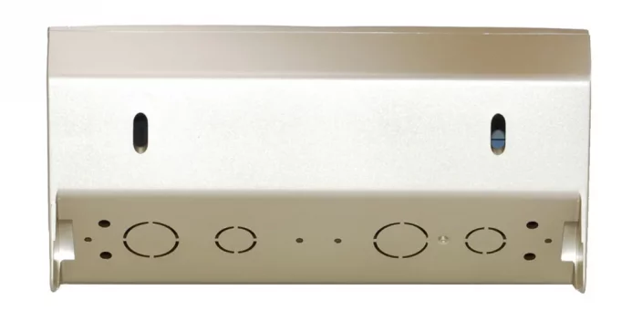 Rohová zásuvka 1x 250V / 16A + 2x USB nabíjačka, farba zlatá metalíza, bez kábla