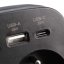 Zásuvková rozdvojka 2× 230 V + nabíječka USB-A + USB-C PD 20 W s vypínačem, černá