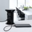 Automaticky výsuvný blok LIFT BOX USB, 3x zásuvka 230V (verze schuko), nabíječka USB A + C, bezdrátové nabíjení, kabel 2m, barva černá