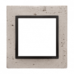 Betonový rámeček 1-násobný světlý beton/antracit