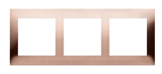 Simon 3-násobný kovový rám rustikálna meď, kov