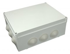 SEZ DK Krabice 300x220x120mm, 12 kruhových průchodek, IP55