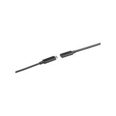 Vestavná stolní zásuvka Flash 90, 1x 230 V + 2× USB-C PD 100 W, kabelová průchodka, kabel 1.5m, barva černá matná