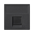 Kryt datové zásuvky K45 keystone jodnoduchá plochá univerzální s krytem 45×45mm grafitově-šedá