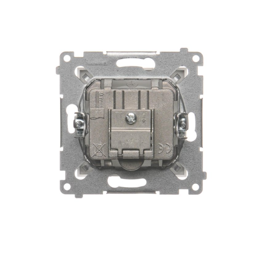 Anténna zásuvka R+TV+SAT terminál (zariadenie s krytom), 1x vstup: 5 MHz÷2,4 GHz, Simon 54, farba biela