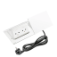 Pop-up blok INCARA 4x zásuvka 250V, (proti sobě), barva bílá, kabel 2m