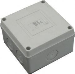 SEZ DK Krabicová rozvodka + svorka IP65, PVC, 89x89x52,5mm, 4xPg13
