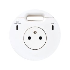 Vestavná stolní zásuvka Flash 90, 1x 230 V + 2× USB-C PD 100 W, kabelová průchodka, kabel 1.5m, barva bílá matná