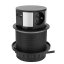 Výsuvný zásuvkový blok, 3x 230V, 2x nabíjacie USB (USB-A, USB-C), farba čierna, kábel 2m