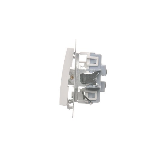 Simon Dvojitý spínač striedavého prúdu, s orientačným LED podsvietením, posun 6 6 So (zariadenie s krytom) 10AX 250V, skrutkové svorky, biely