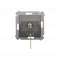 Spínač jednopólový na klíček - 2 polohový „0-I” (přístroj s krytem) 5A 250V, pro pájení, antracit, metalizovaná