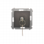 Spínač jednopólový na klíček - 2 polohový „0-I” (přístroj s krytem) 5A 250V, pro pájení, hnědá matná, metalizovaná